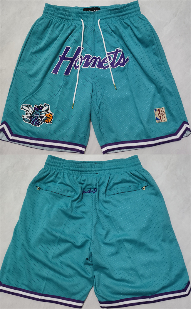 Personalized Men’s Charlotte Hornets Teal Shorts