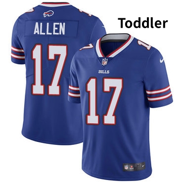 Personalized Toddler Bills #17 Josh Allen Royal Blue Team Color Stitched Limited Jersey