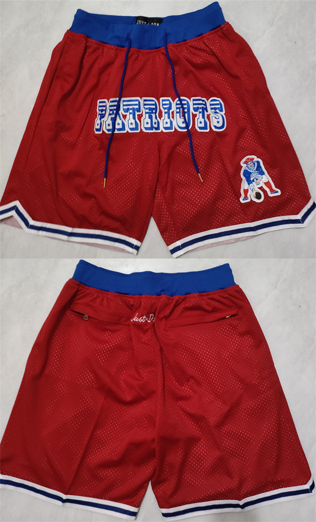 Personalized Men’s New England Patriots Red Shorts