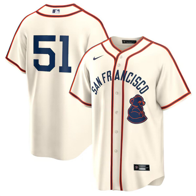 Personalized Men’s San Francisco Giants #51 Jung Hoo Lee Cream 2024 Rickwood Classic Stitched Baseball Jersey