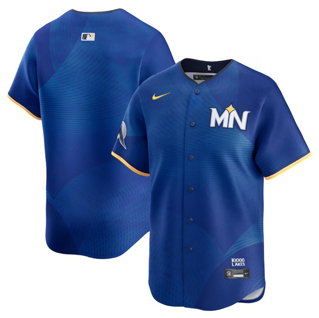 Personalized Men’s Minnesota Twins Blank Royal 2024 City Connect Limited Stitched Baseball Jersey
