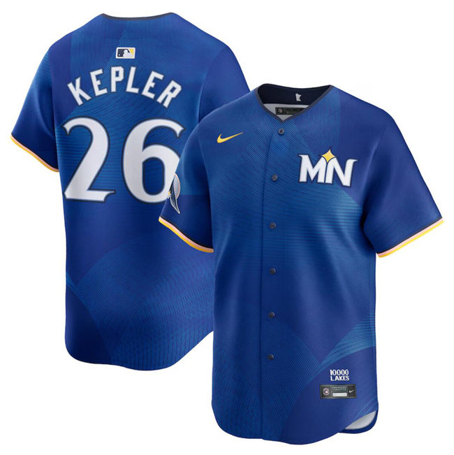 Personalized Men’s Minnesota Twins #26 Max Kepler Royal 2024 City Connect Limited Stitched Baseball Jersey