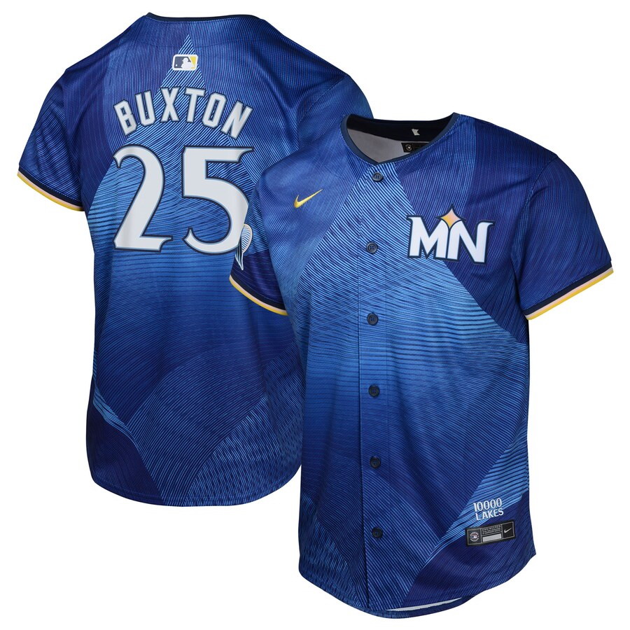 Personalized Youth Minnesota Twins #25 Byron Buxton Royal 2024 City Connect Limited Jersey