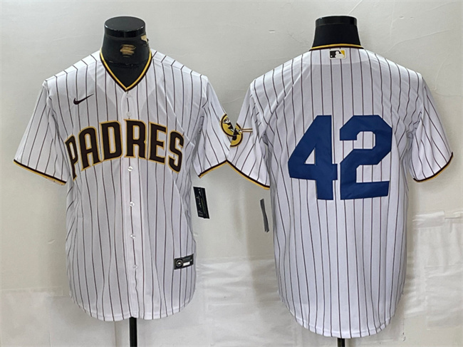 Personalized Men’s San Diego Padres #42 Jackie Robinson White Cool Base Stitched Baseball Jersey