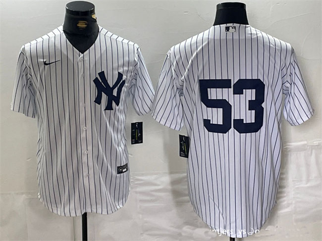 Personalized Men’s New York Yankees #53 Bobby Abreu White Cool Base Stitched Baseball Jersey
