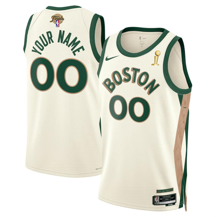 Personalized Men’s Boston Celtics Active Player 2024 Finals Champions City Edition Stitched Basketball Jersey