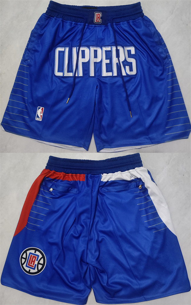 Personalized Men’s Los Angeles Clippers Blue Shorts 001 (Run Small)