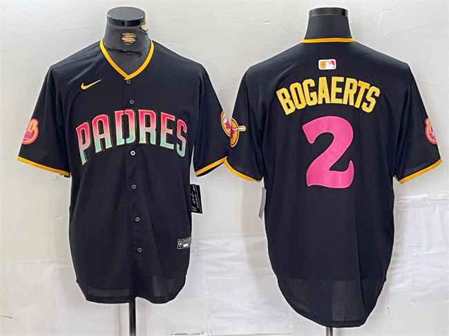 Personalized Men’s San Diego Padres #2 Xander Bogaerts Black Cool Base Stitched Baseball Jersey