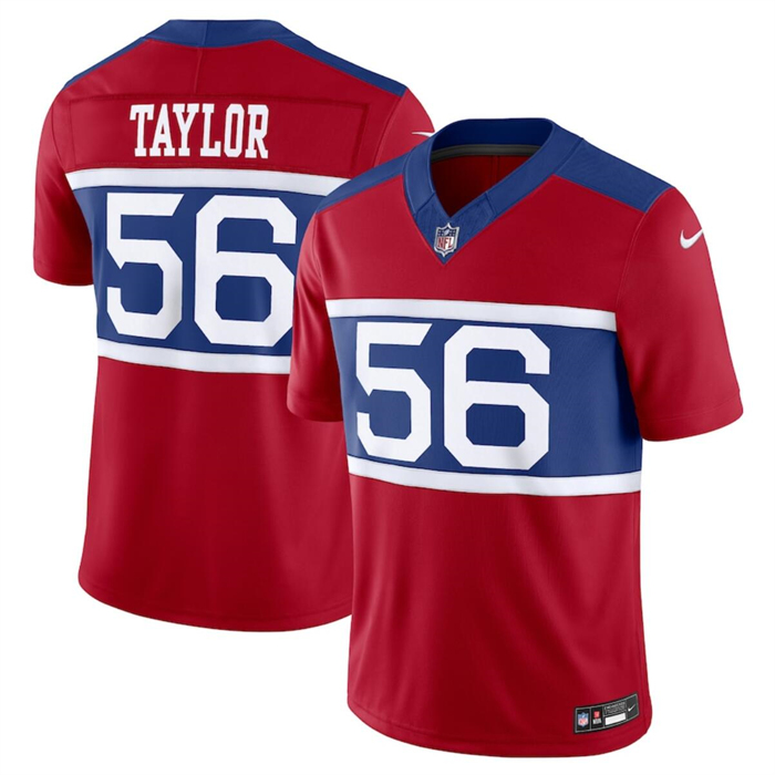 Personalized Youth New York Giants #56 Lawrence Taylor Century Red Alternate F.U.S.E. Limited Stitched Football Jersey