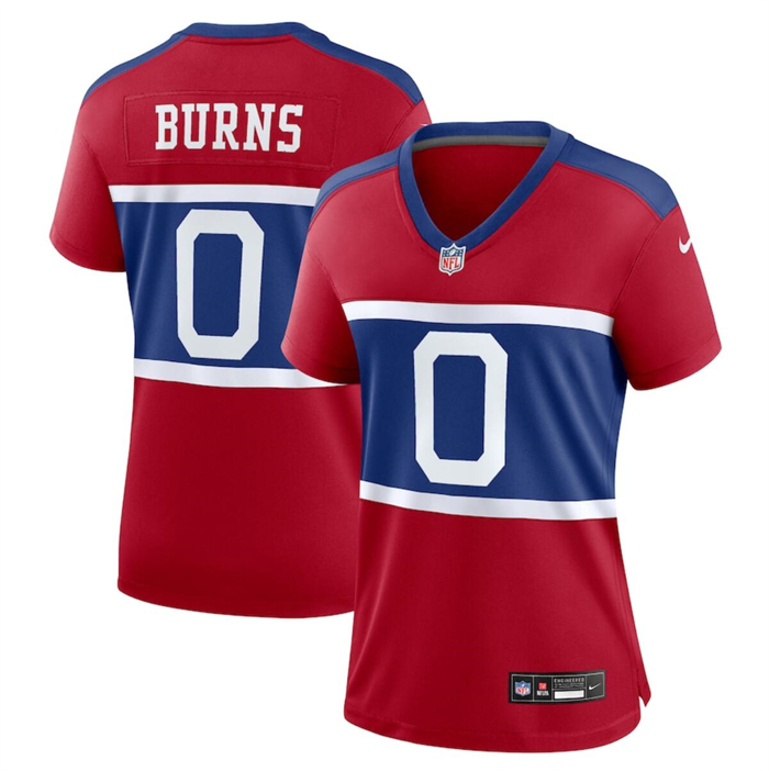 Personalized Women’s New York Giants #0 Brian Burns Century Red Alternate Limited Stitched Football Jersey(Run Small)