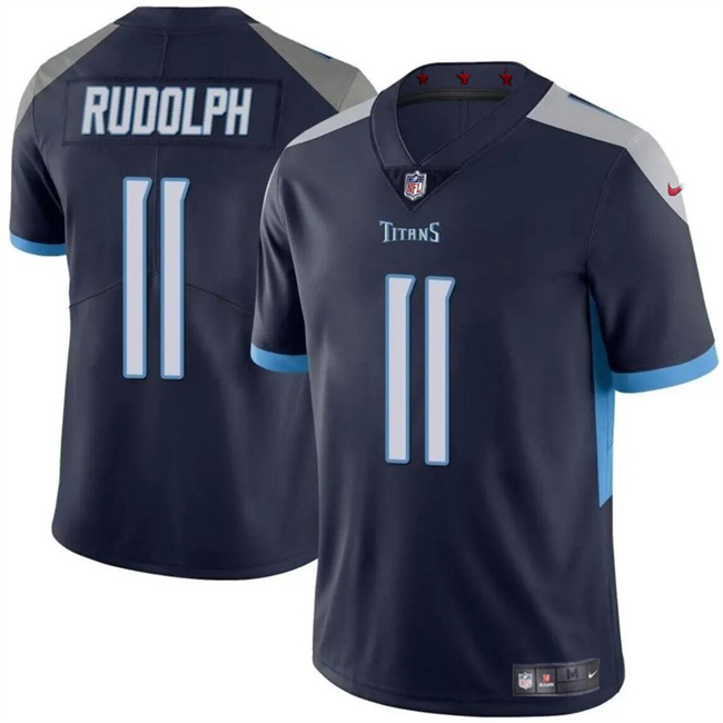 Personalized Men’s Tennessee Titans #11 Mason Rudolph Navy Limited Stitched Football Jersey