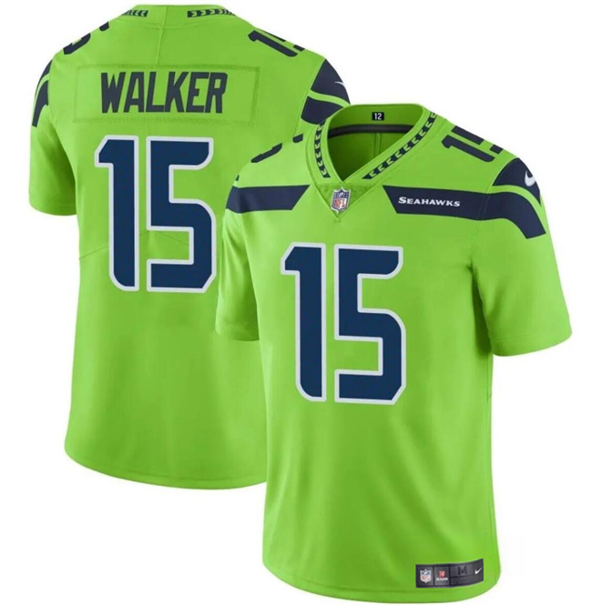 Personalized Men’s Seattle Seahawks #15 P.J. Walker Green Limited Stitched Football Jersey