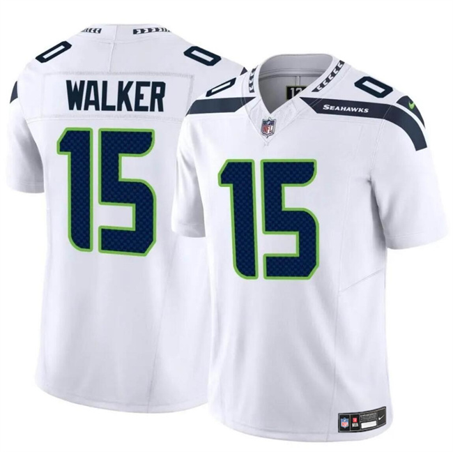 Personalized Men’s Seattle Seahawks #15 P.J. Walker White 2024 F.U.S.E Limited Stitched Football Jersey