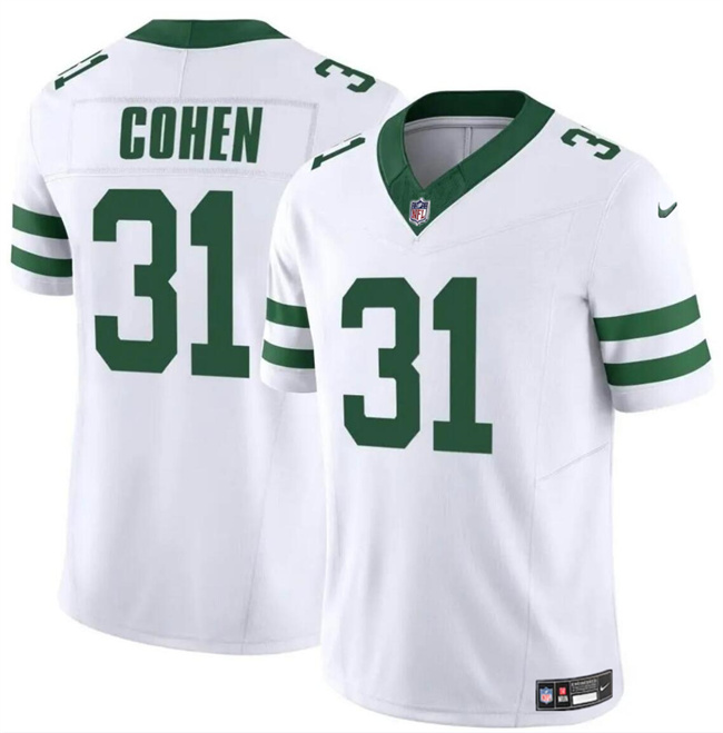 Personalized Men’s New York Jets #31 Tarik Cohen White 2024 F.U.S.E. Limited Stitched Jersey