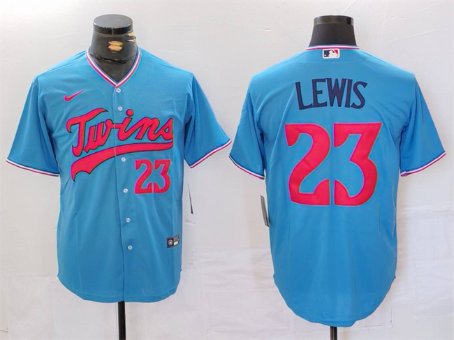 Personalized Men’s Minnesota Twins #23 Royce Lewis Blue Cool Base Stitched Jersey