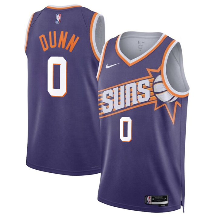 Personalized Men’s Phoenix Suns #0 Ryan Dunn Purple 2024 Draft Icon Edition Stitched Basketball Jersey