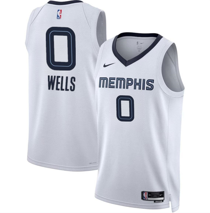 Personalized Men’s Memphis Grizzlies #0 Jaylen Wells White 2024 Draft Association Edition Stitched Jersey