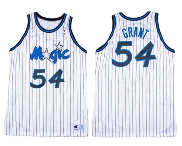 Personalized Men’s Orlando Magic Orlando Magic #54 Horace Grant White 1994-95 Home Stitched Jersey