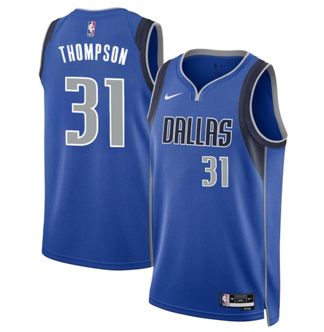 Personalized Men’s Dallas Mavericks #31 Klay Thompson Blue 2024 Icon Edition Stitched Basketball Jersey