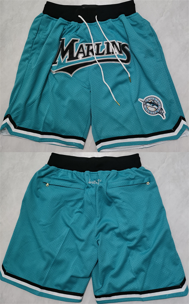 Personalized Men’s Miami Marlins Blue Shorts