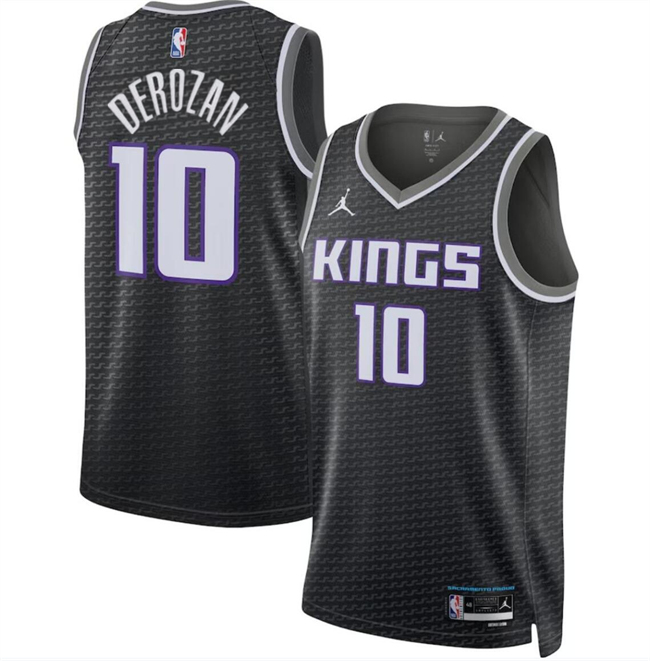 Personalized Men’s Sacramento Kings #10 DeMar DeRozan Black Statement Edition Stitched Jersey