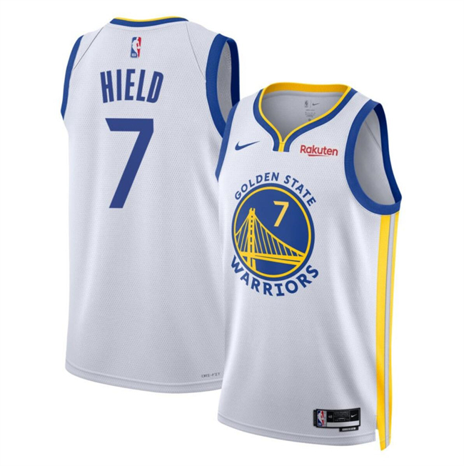 Personalized Men’s Golden State Warriors #7 Buddy Hield White Association Edition Swingman Stitched Basketball Jersey