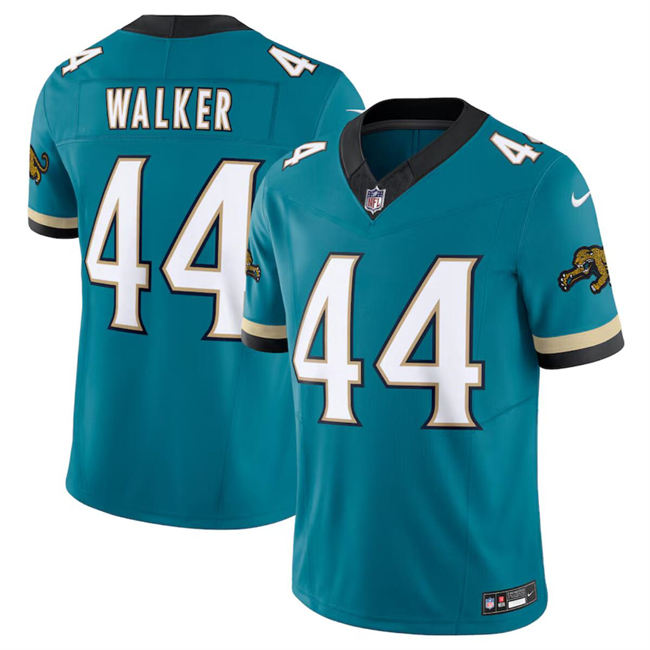 Personalized Men’s Jacksonville Jaguars #44 Travon Walker Teal 2024 F.U.S.E. Prowler Throwback Limited Stitched Football Jersey