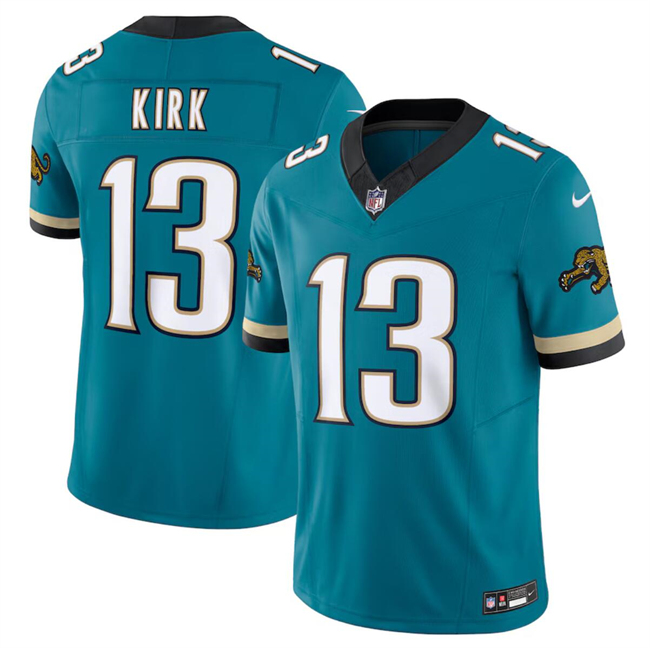 Personalized Men’s Jacksonville Jaguars #13 Christian Kirk Teal 2024 F.U.S.E. Prowler Throwback Limited Stitched Football Jersey