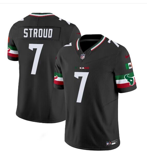 Personalized Men’s Houston Texans #7 C.J. Stroud Black Mexico F.U.S.E. Limited Stitched Jersey