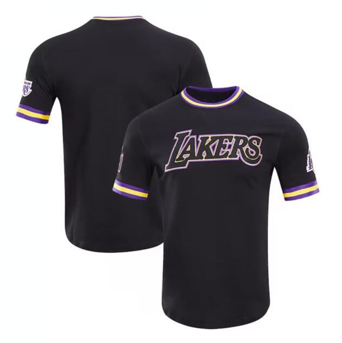 Personalized Men’s Los Angeles Lakers Blank Black Stitched Jersey