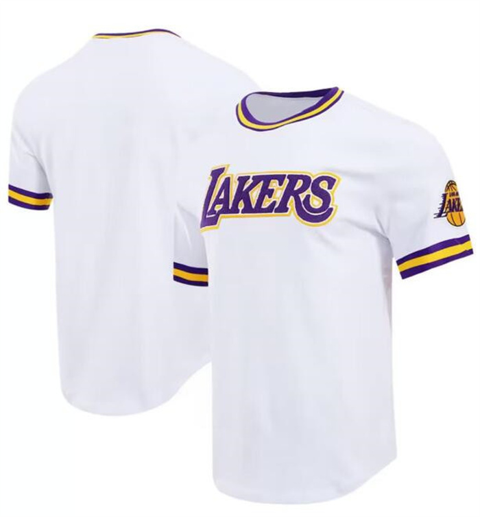 Personalized Men’s Los Angeles Lakers Active Player White Stitched Jersey