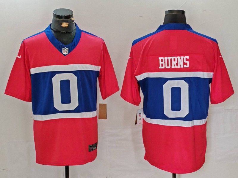 Personalized Men’s New York Giants #0 Brian Burns Century Red Alternate F.U.S.E. Limited Stitched Football Jersey