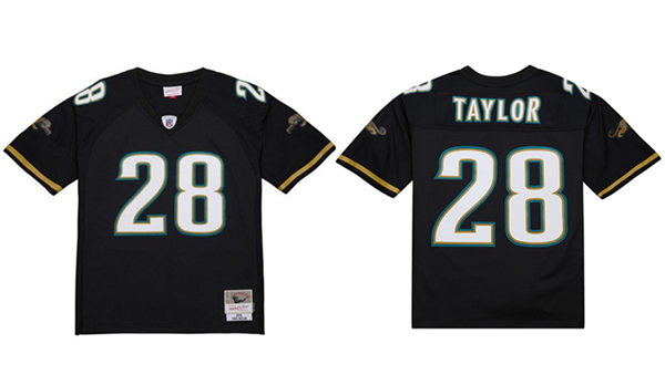 Personalized Men’s Jacksonville Jaguars #28 Fred Taylor Balck 2002 Alternate Stitched Football Jersey