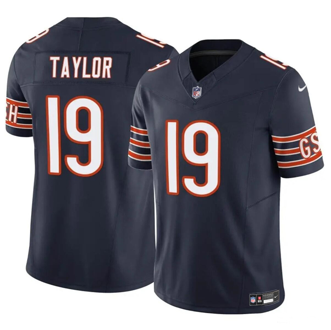 Personalized Men’s Chicago Bears #19 Tory Taylor Navy 2023 F.U.S.E. Stitched Football Jersey