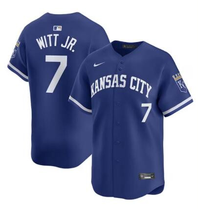 Personalized Men’s Kansas City Royals #7 Bobby Witt Jr. Royal Stitched Jersey