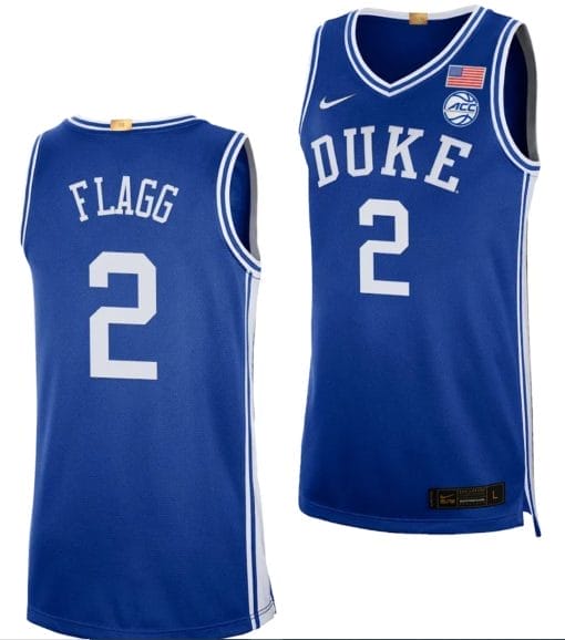Personalized Men’s Cooper Flagg Jersey #2 Duke Blue Devils College Basketball Royal Jersey