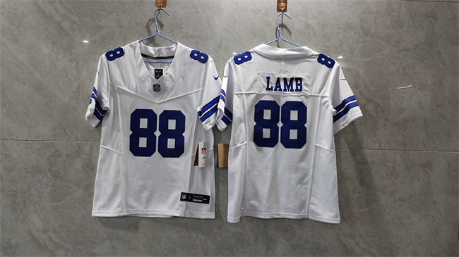 Personalized Youth Dallas Cowboys #88 CeeDee Lamb White 2023 F.U.S.E. Limited Stitched Football Jersey