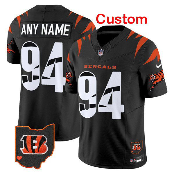 Personalized Custom Men’s Cincinnati Bengals Black F.U.S.E. Special Untouchable Limited Stitched Football Jersey