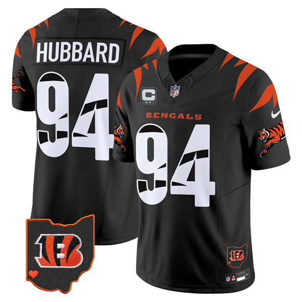 Personalized Men’s Cincinnati Bengals #94 Sam Hubbard Black F.U.S.E. With 2-Star C Patch Special Untouchable Limited Stitched Football Jersey