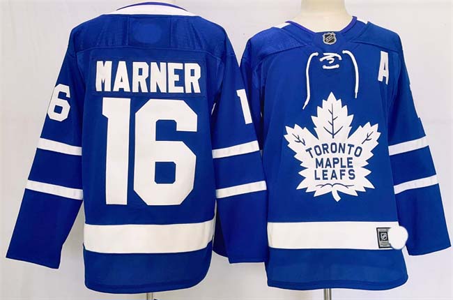 Personalized Men’s Toronto Maple Leafs #16 Mitchell Marner Blue 2024-25 Stitched Jersey