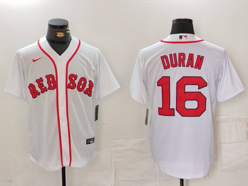 Personalized Men’s Boston Red Sox #16 Jarren Duran White Stitched Baseball Jersey
