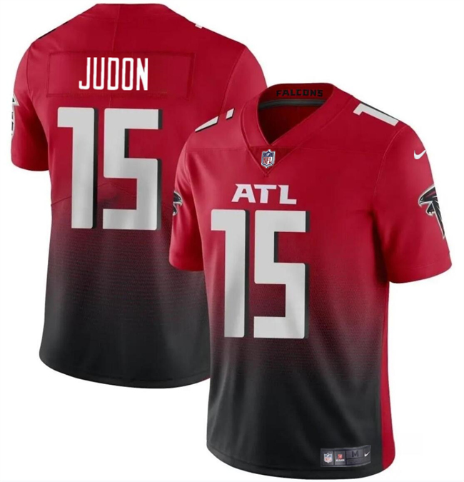 Personalized Youth Atlanta Falcons #15 Matthew Judon Red Black Untouchable Limited Stitched Football Jersey