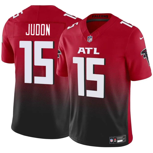 Personalized Youth Atlanta Falcons #15 Matthew Judon Red Black 2024 F.U.S.E Untouchable Limited Stitched Football Jersey