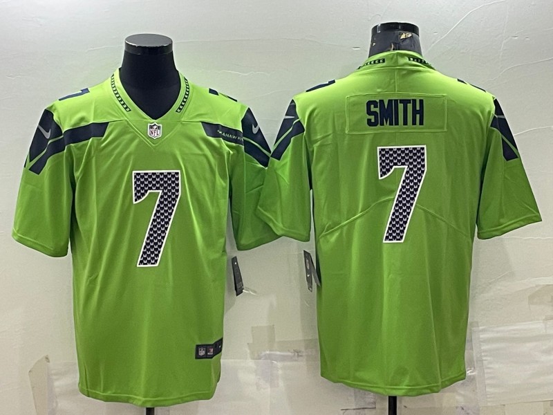 Personalized Men’s Seattle Seahawks #7 Geno Smith Green Untouchable Limited Stitched Jersey