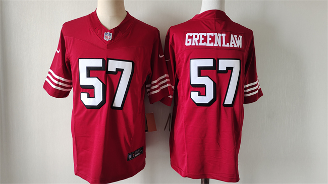 Personalized Men’s San Francisco 49ers #57 Dre Greenlaw Red Alternate 2024 F.U.S.E. Untouchable Limited Stitched Football Jersey