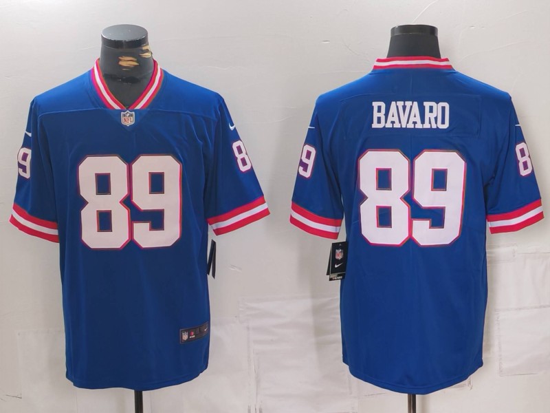 Personalized Men’s New York Giants #89 Mark Bavaro Royal Untouchable Classic Retired Player Stitched Jersey