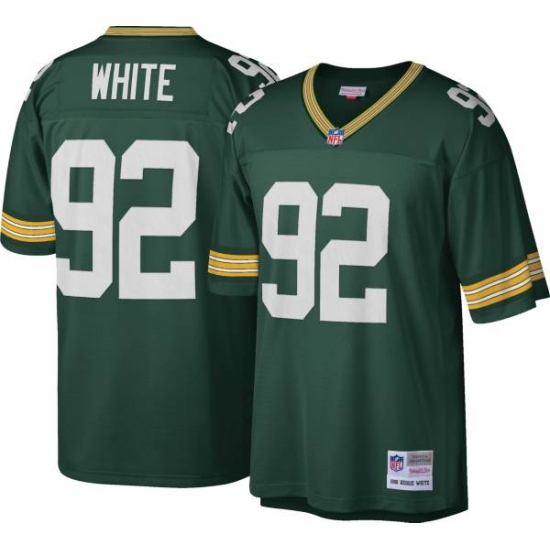 Personalized Men’s Green Bay Packers #92 Reggie White Mitchell & Ness 1996 Throwback Green Jersey