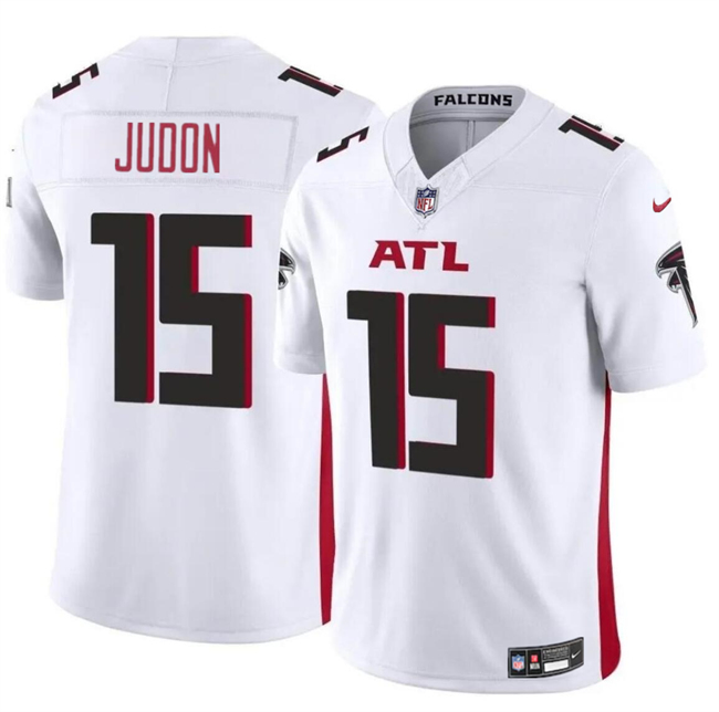 Personalized Men’s Atlanta Falcons #15 Matthew Judon White 2024 F.U.S.E Untouchable Limited Stitched Football Jersey