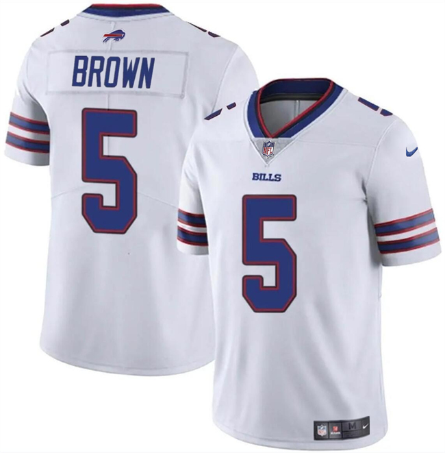 Personalized Youth Buffalo Bills #5 Anthony Brown White Untouchable Limited Stitched Jersey