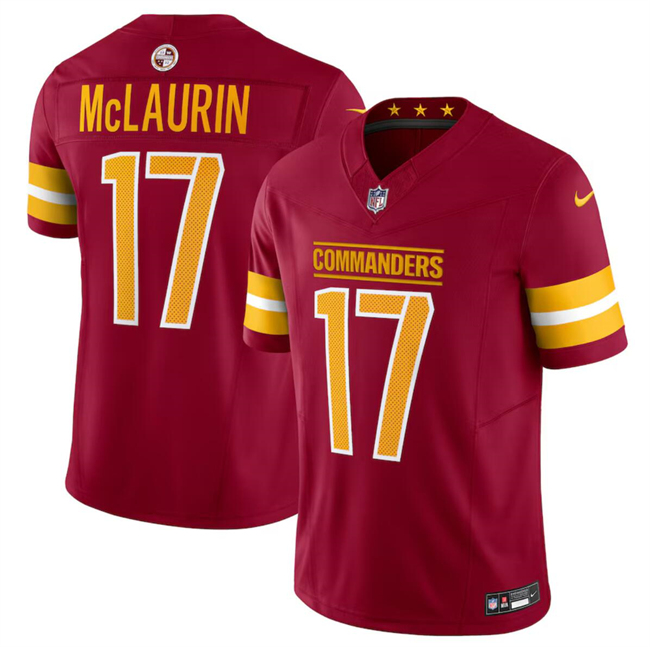 Personalized Men’s Washington Commanders #17 Terry McLaurin Burgundy 2024 F.U.S.E Limited Stitched Football Jersey